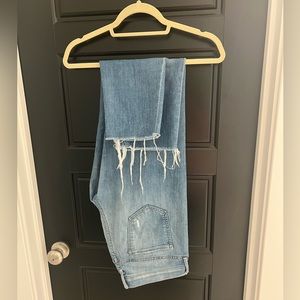 MOTHER The Dropout Frayed Jeans